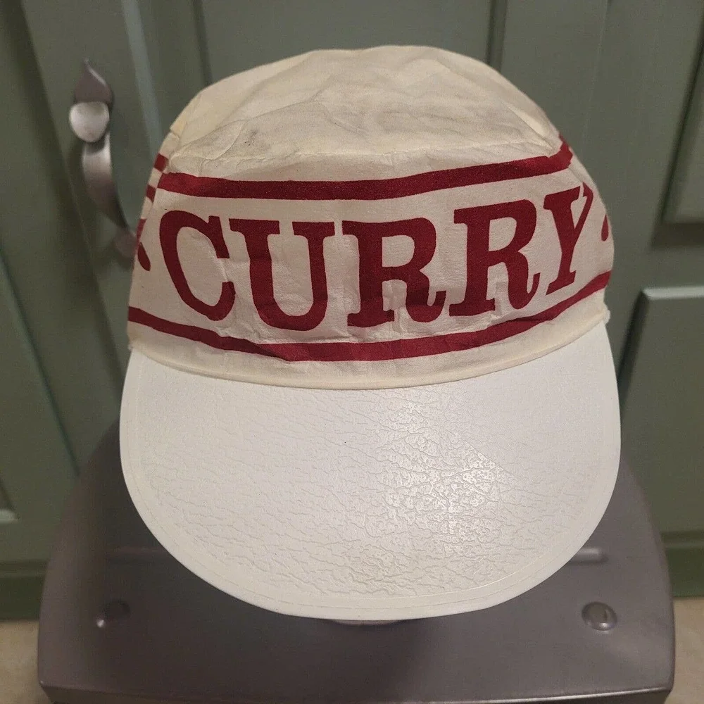 VTG 80s Curry College Colonels‎ University USA Union Made Painters Hat Cap